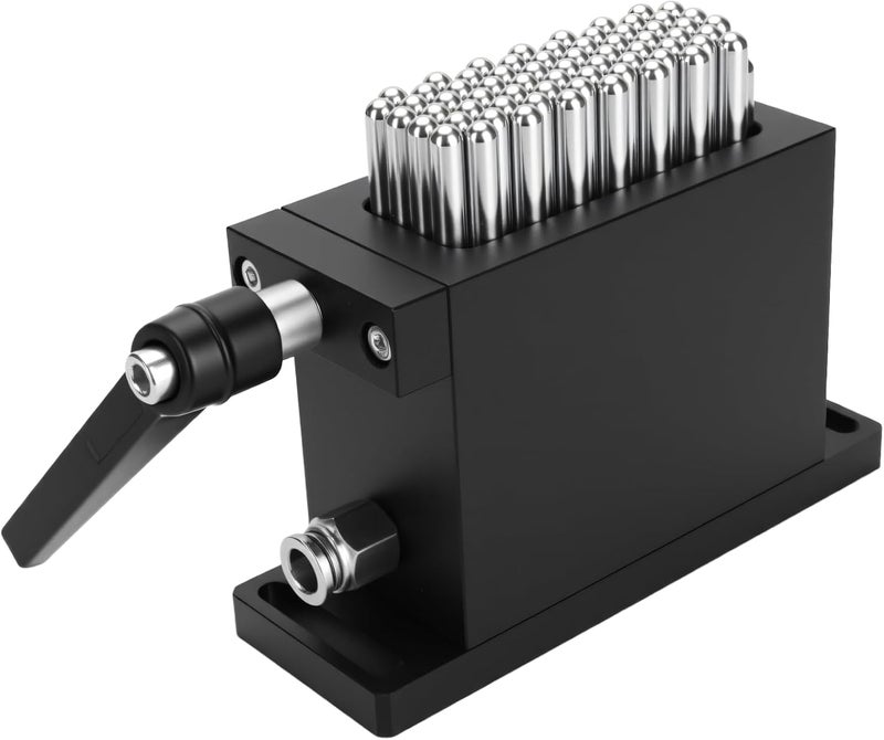 CHENNTAI 67-Pin Flexible Fixture Universal Clamp, 30x79mm Needle Array, 21mm Stroke for CNC Machining, Laser Marking & Precision Assembly, with Anti-Corrosion Stainless Steel & Aluminum Base - Image 1